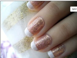 迷彩指甲個性非主流圖片 微笑過后,飲不盡離愁